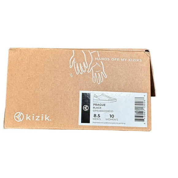 KIZIK‎ PRAGUE BLACK SNEAKERS M8.5 W10 NEW W/ BOX - Picture 7 of 7